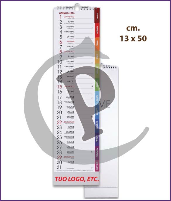 Calendari Olandesi Silhouette Personalizzati 2023 - Stampa Low Cost