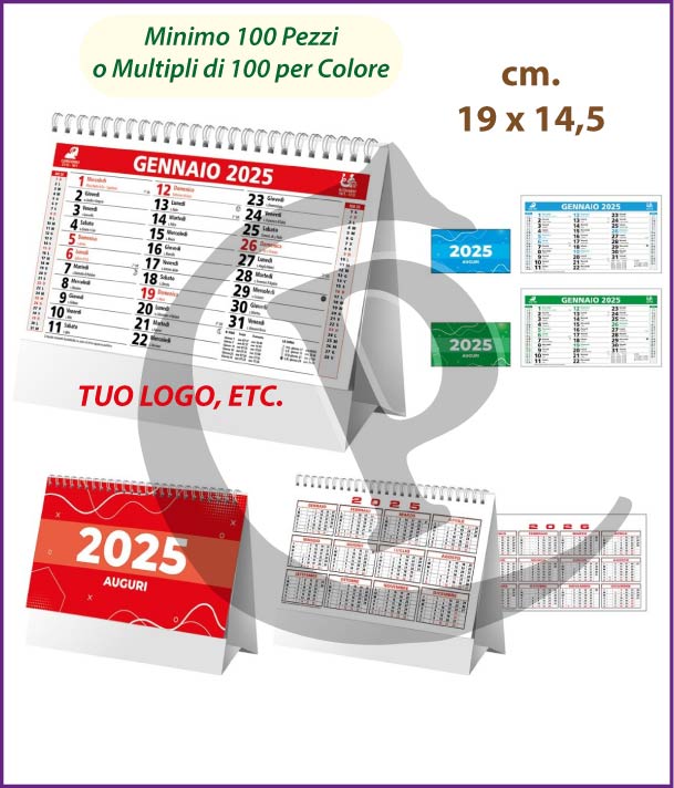 Olandesi da Tavolo Primo Prezzo calendari-da-tavolo-personalizzati-aziendali-azzurro-rosso-verde-2025-d069s