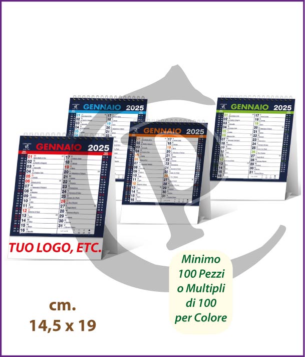 Olandesi da Tavolo Primo Prezzo calendari-da-tavolo-personalizzati-aziendali-color-desk-arancione-blu-rosso-verde-2025-h26