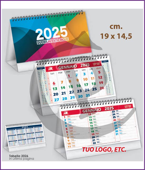 Olandesi da Tavolo Primo Prezzo calendari-da-tavolo-personalizzati-aziendali-color-mix-2025-pa705
