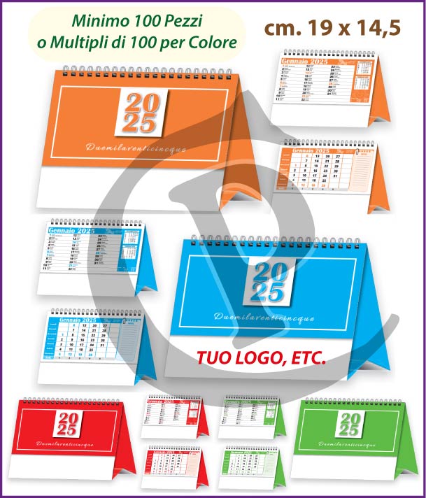 Calendari Olandesi da Tavolo 2025 Personalizzati - Primo Prezzo calendari-olandesi-da-tavolo-2025-personalizzati-trimestrale-arancione-azzurro-rosso-verde-ag2062