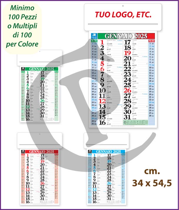 Calendari Olandesi Economici 2025 - Primo Prezzo