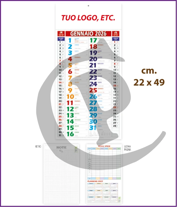 Calendario Olandese Anno 2026 Art. C061