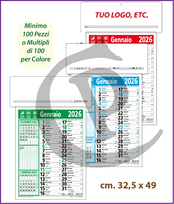 Calendario Olandese Anno 2026 Art. C076