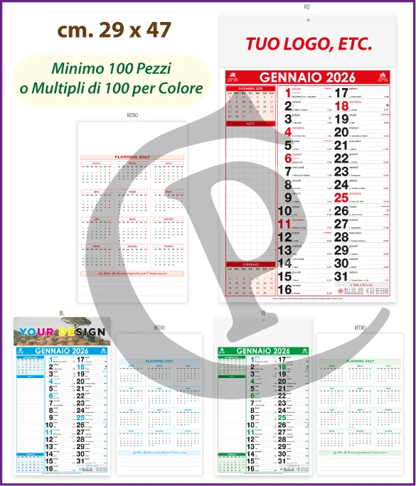 Calendario Olandese Anno 2026 Art. C079