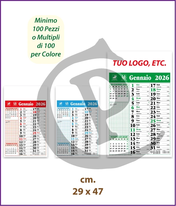 Calendario Olandese Anno 2026 Art. C080