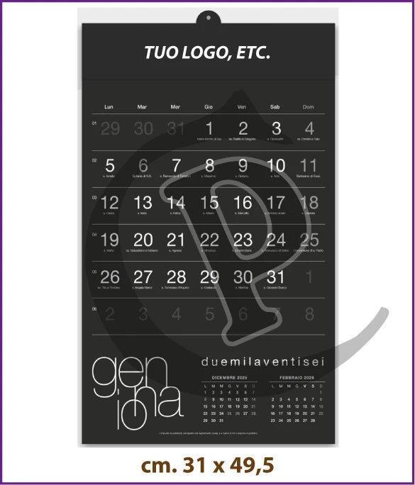 Calendari Olandesi Personalizzati 2026 Modello C015