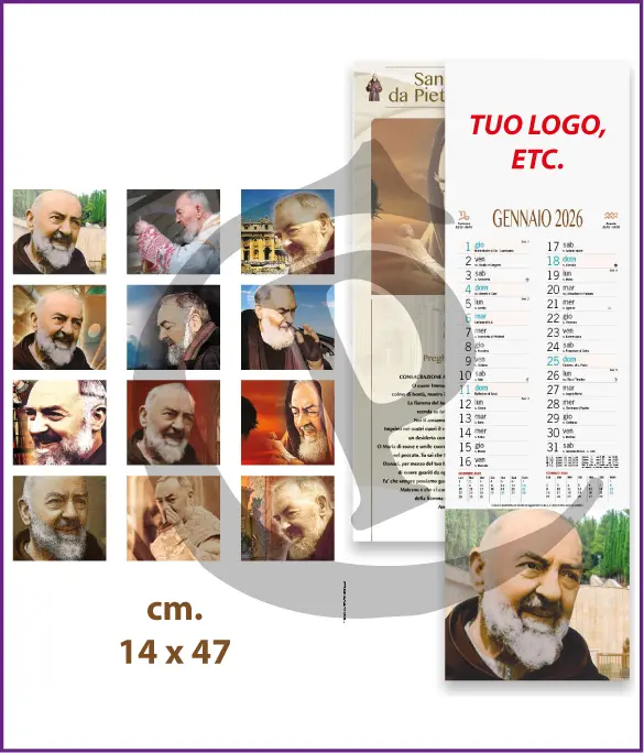 Stampa Primo Prezzo Calendari Silhouette Illustrati Personalizzati Economici 2026 Modello SF022