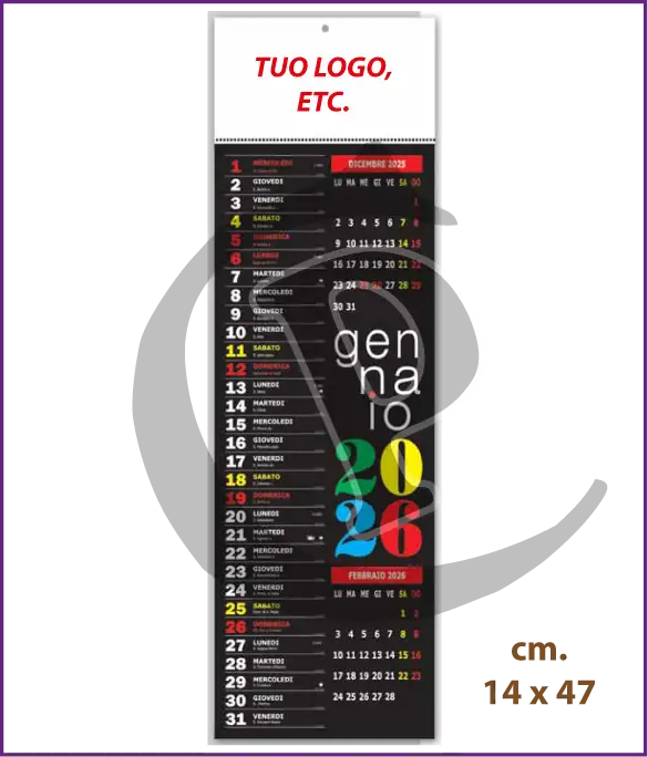 Calendari Olandesi Silhouette Personalizzati 2026 - Stampa low Cost