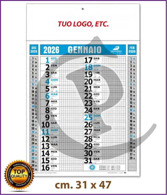 Calendario Olandese Anno 2026 Art. C092