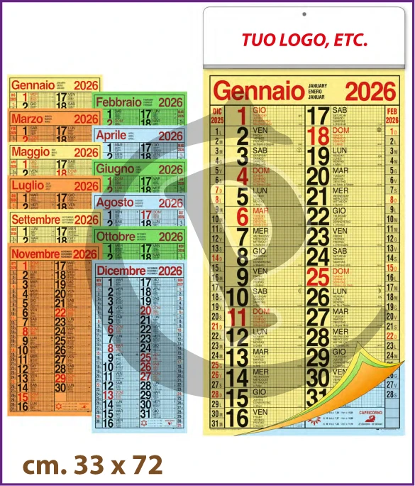 Calendario Olandese Anno 2026 Art. C094