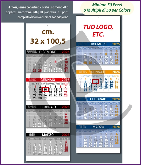 Calendario Olandese Anno 2026 Art. C096