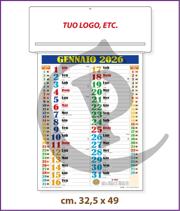 Calendario Olandese Anno 2026 Art. C105
