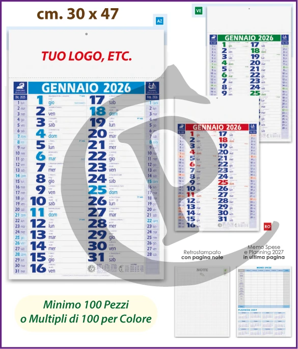 Calendario Olandese Anno 2026 Art. C111