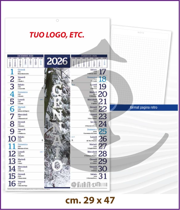 Calendario Olandese Anno 2026 Art. C112