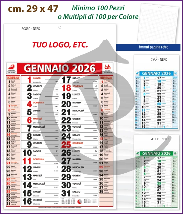 Calendario Olandese Anno 2026 Art. C113