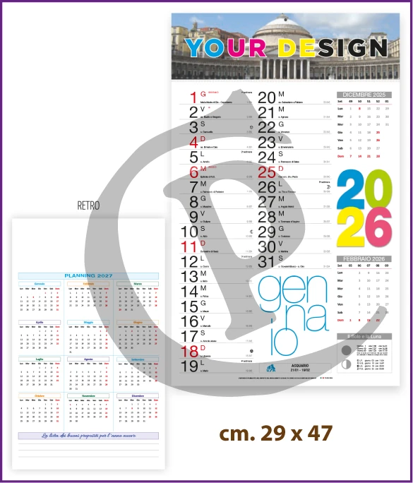 Calendario Olandese Anno 2026 Art. C115