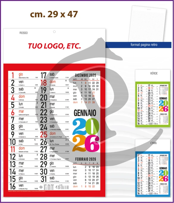 Calendario Olandese Anno 2026 Art. C116