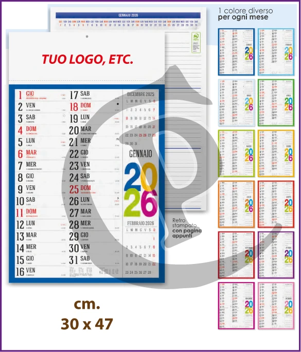 Calendario Olandese Anno 2026 Art. C118